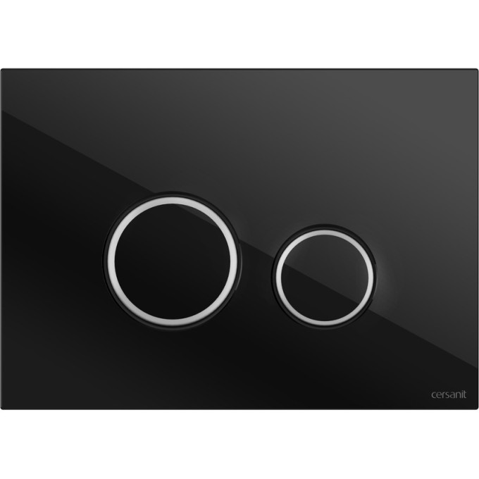 Кнопка CERSANIT TWINS для LINK PRO/VECTOR/LINK/HI-TEC стекло черный 64117