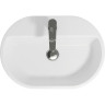Раковина CERSANIT на столешницу CASPIA 60 OVAL 1 отверстие S-UM-CAS60/1-O-w